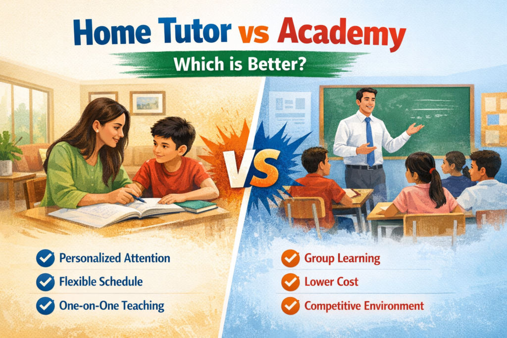 Home Tutor vs Academy comparison guide Home Tutor vs Academy comparison for students