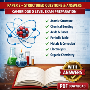 O Level Chemistry 5070 Guess Paper 2026 Paper 2 Structured Questions PDF