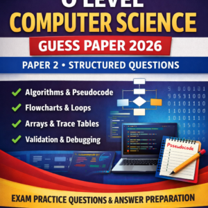 O Level Computer Science 2210 Guess Paper 2026 Paper 2 Structured Questions PDF