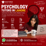 Psychology tutors in Lahore offering one-to-one home tutoring and online tutoring for AP, A Level, IB, Cambridge, Edexcel, AQA and local curriculum students