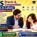 CSS Precis & Composition Tutors in Lahore – Home & Online Tutors