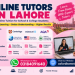 Online tutors in Lahore providing online tuition for school and college students through Oxford Home Tutors.