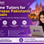 Online tutors for overseas Pakistanis in Spain offering personalised online tuition through Oxford Home Tutors.